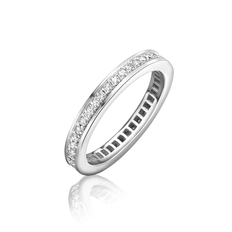 Diamond eternity style ring in platinum
