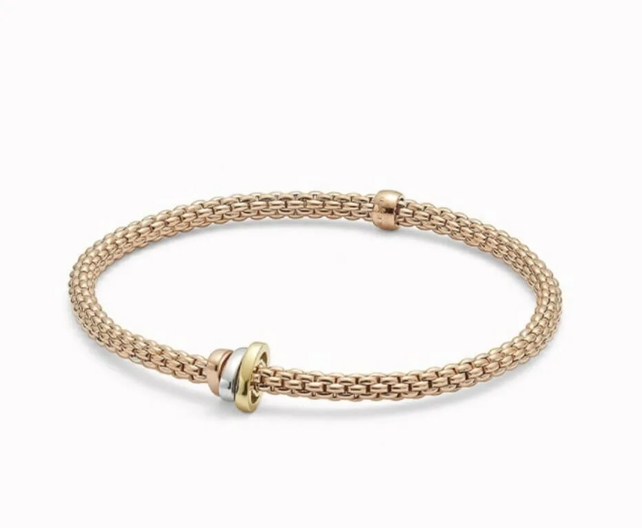 Fope Flexit Prima Bracelet 18ct Rose Gold