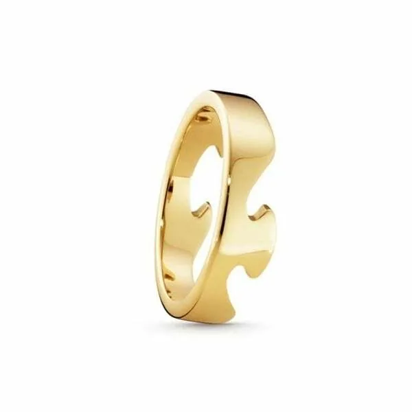 Georg Jensen 18ct yellow gold end Fusion ring