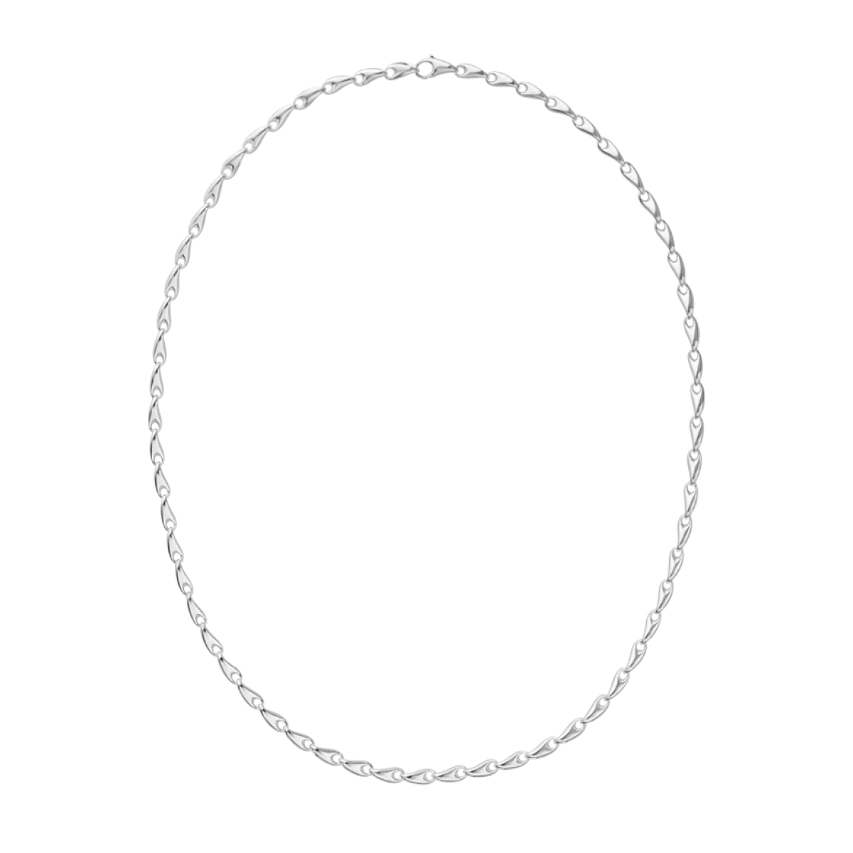 Georg Jensen silver slim neck chain 55cm