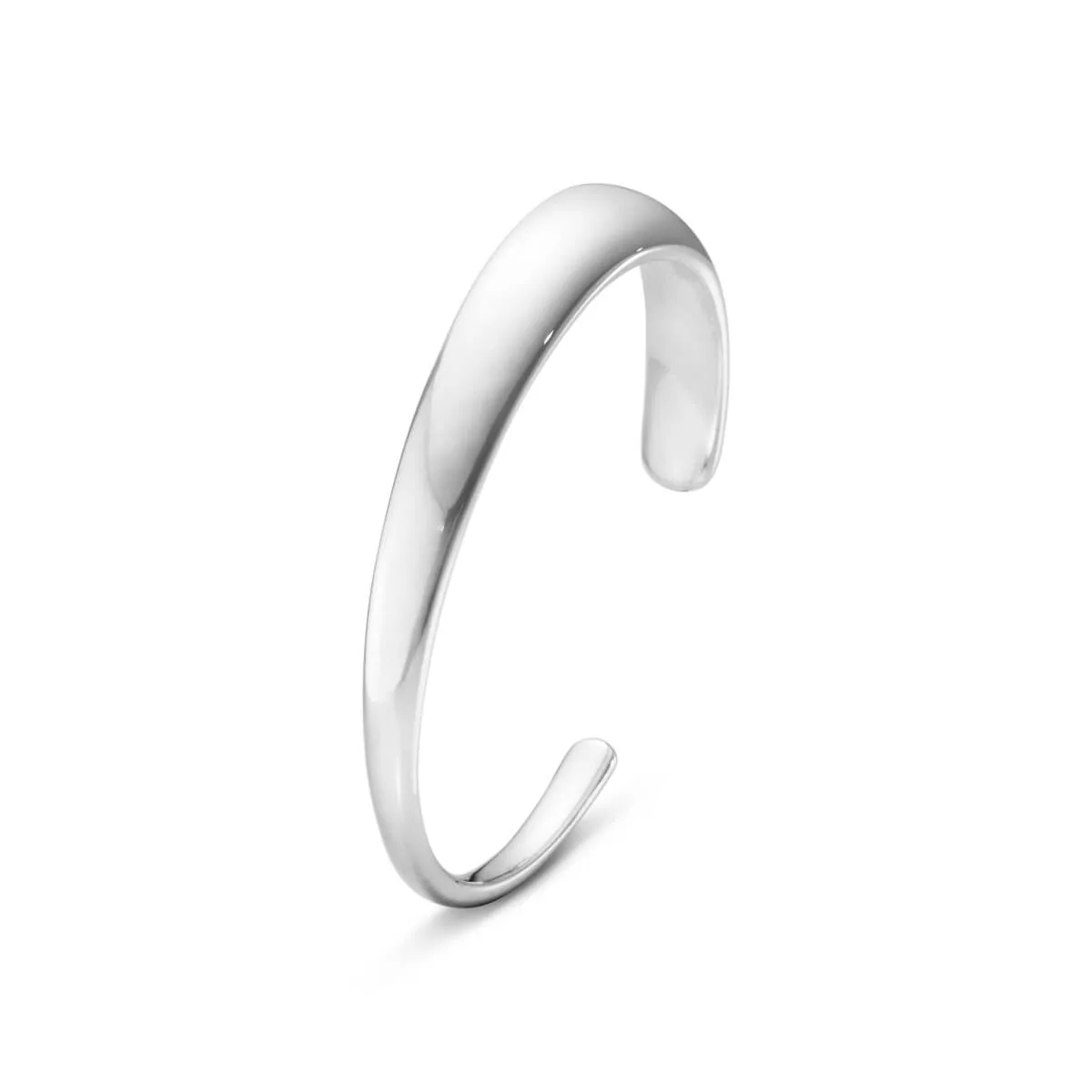 georg jensen silver small curve bangle large 10017496