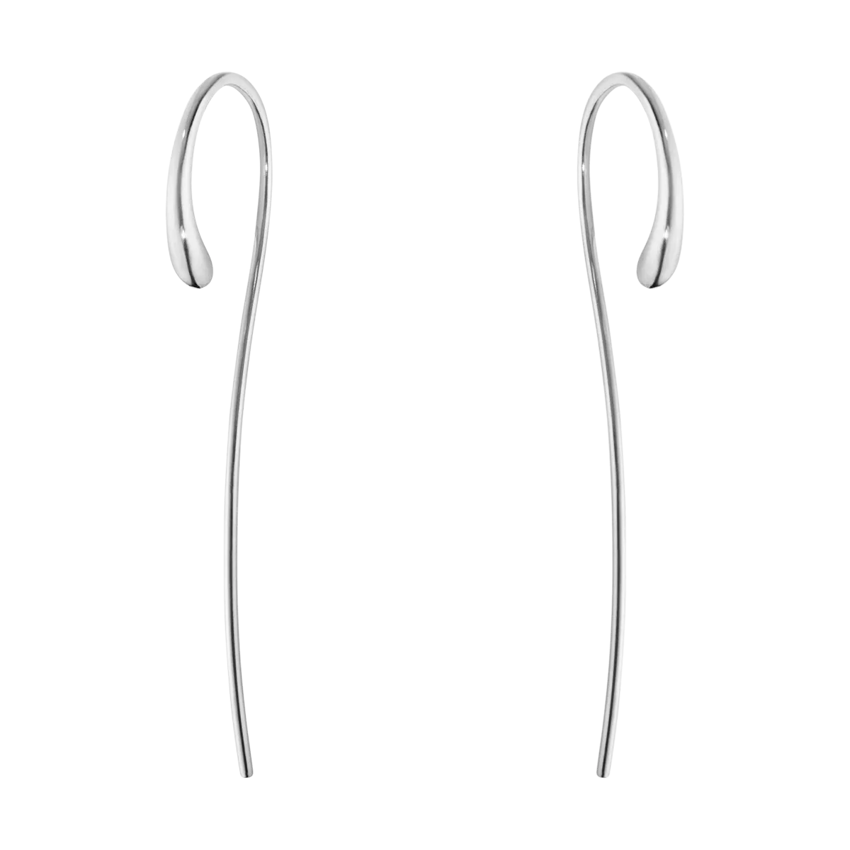 georg jensen sterling silver long mercy hoop earrings 10015599