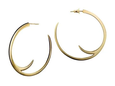 shaun leane yellow gold vermeil cat claw statement hoop earrings sa013yvnaeos