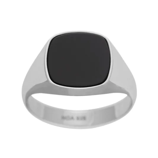 son of noa silver cushion shaped black onyx 167 000