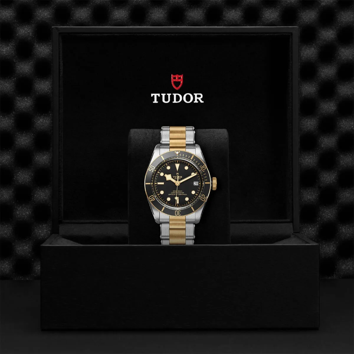 tudor black bay sg 41mm with black dial on bracelet m79733n 0008ZCFK