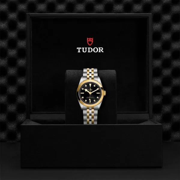 TUDOR stainless steel and gold Black Bay 31mm watch on bracelet - Image 4