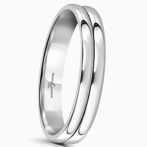 DOUBLE DOMED WEDDING RING