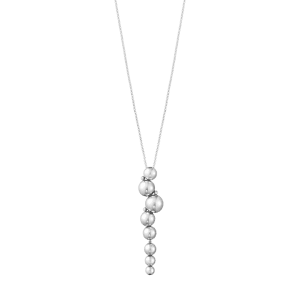 Silver Georg Jensen long Grape pendant on chain