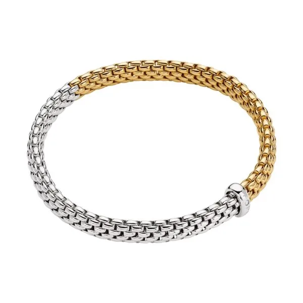 FOPE Vendome 18ct yellow and white gold bracelet size medium