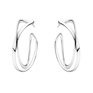 Georg Jensen silver Infinity hoop earrings