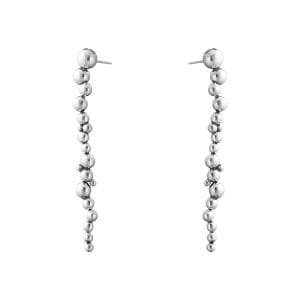 Georg Jensen silver Moonlight Grapes long drop earrings