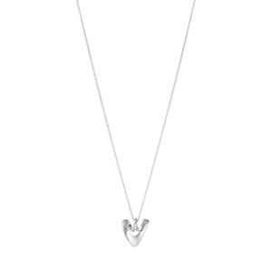 Georg Jensen silver Heart pendant on fine trace chain