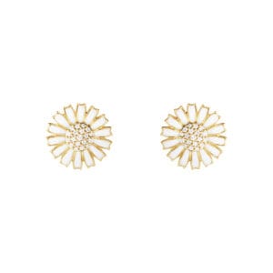 Georg Jensen Daisy Ear studs 18ct, gold plated sterling silver
