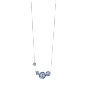 Georg Jensen Daisy pendant silver and blue enamel