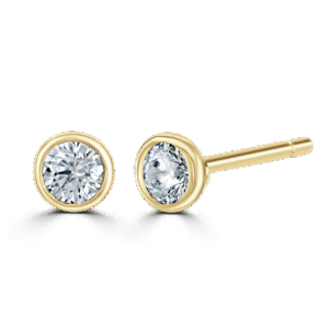 18ct yellow gold diamond stud earrings 0.25ct