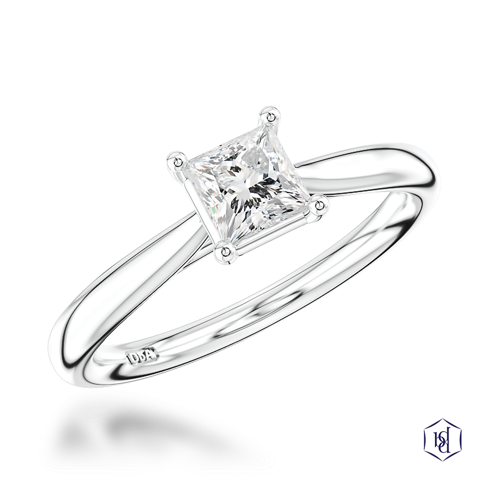 Platinum Classic Princess 0.4ct E VS2