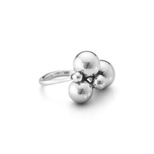 Georg Jensen Oxidised Silver Moonlight Grapes ring
