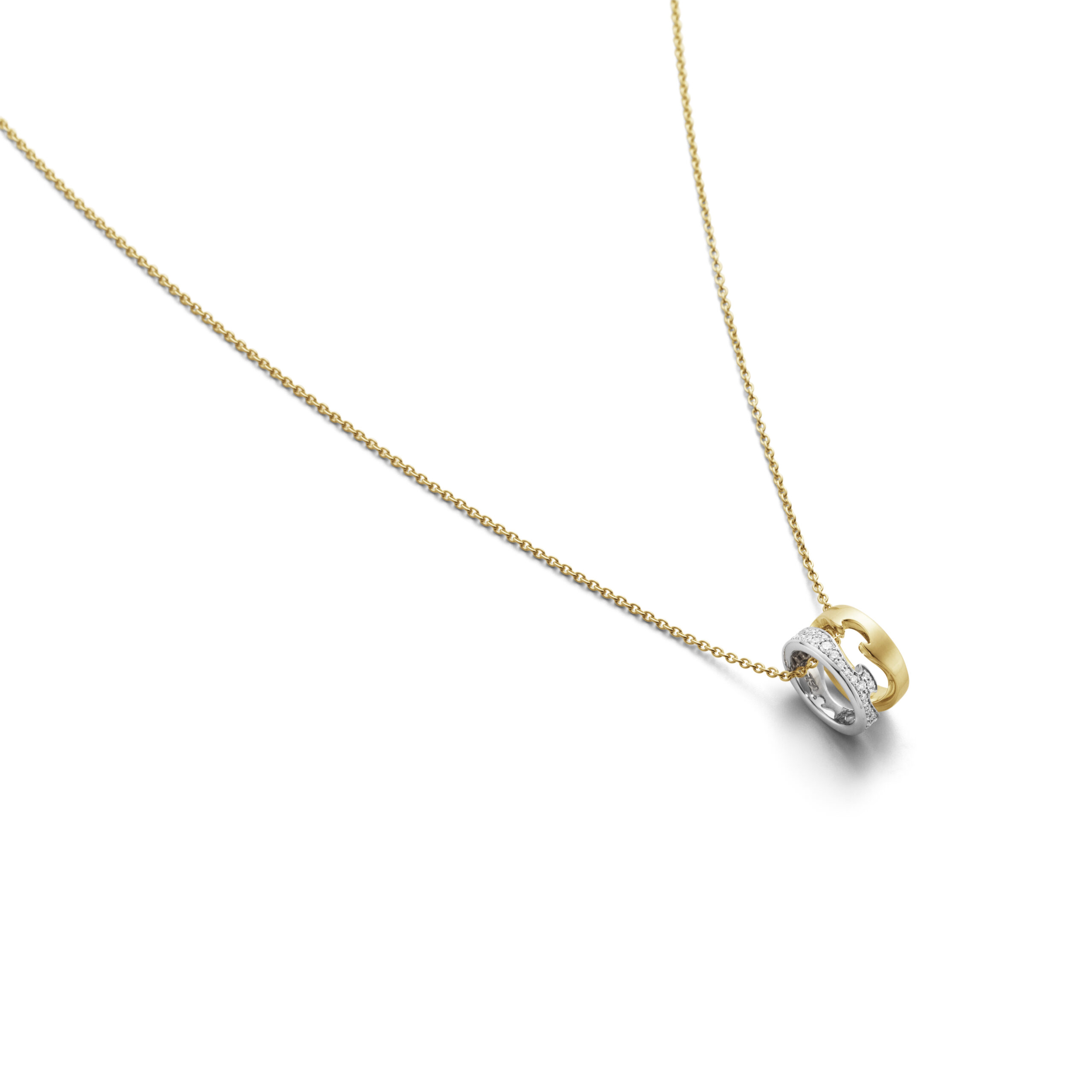 Georg Jensen FUSION Necklace with Open Pendant
