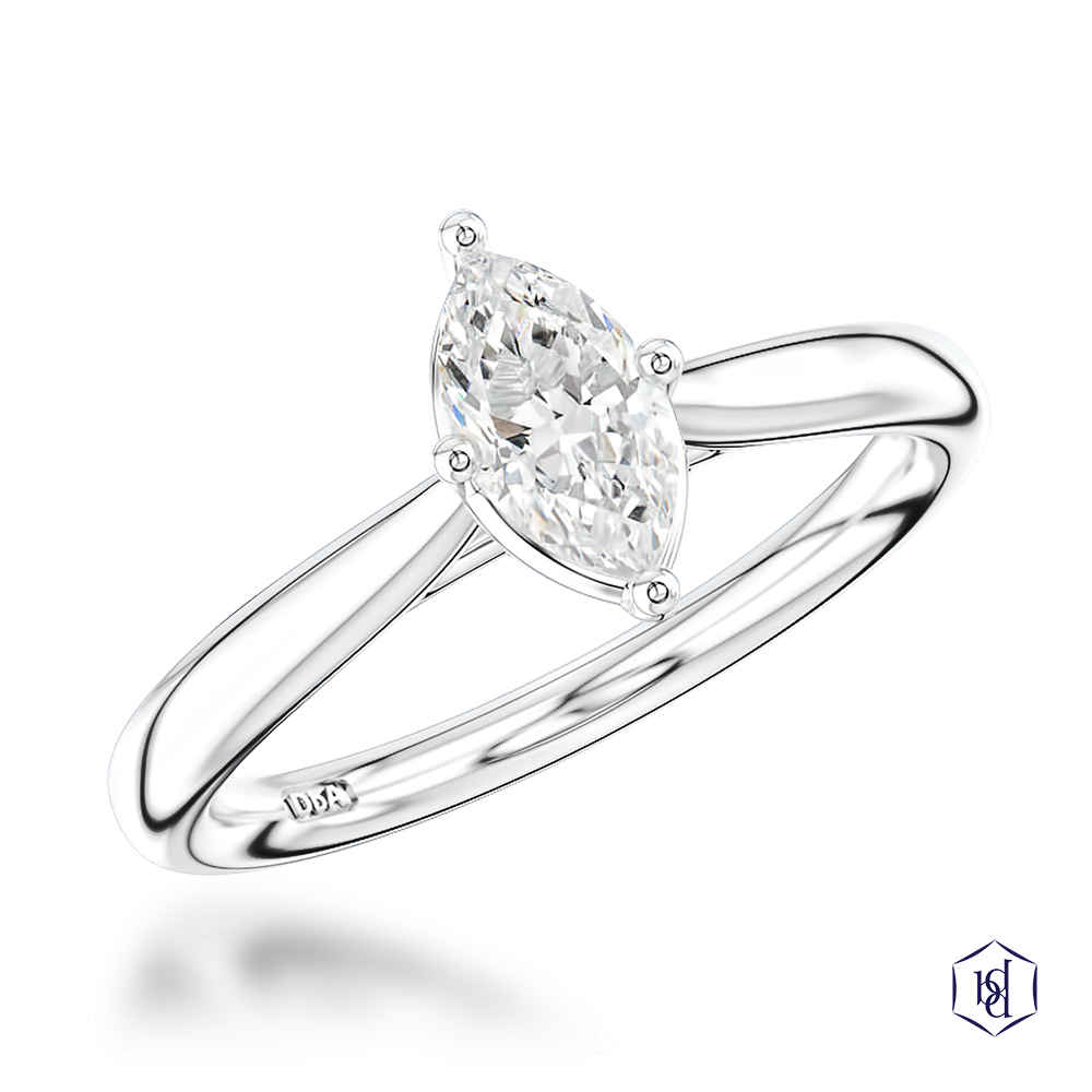 Platinum Classic Marquise 0.5ct D SI1