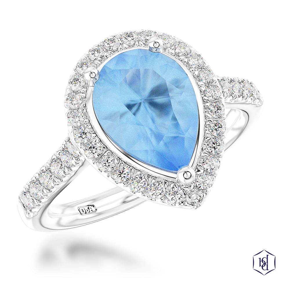Platinum Skye Pear 1.64ct