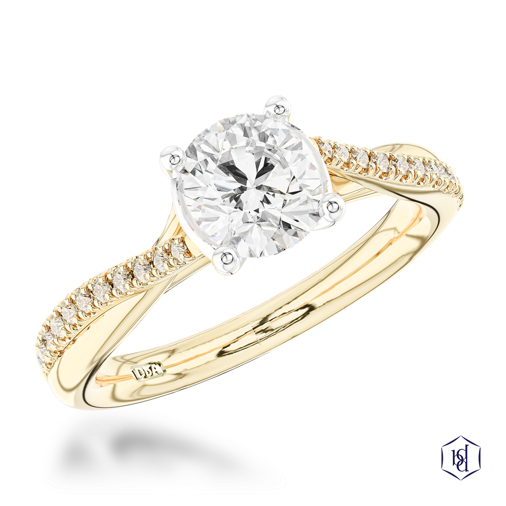 Yellow Gold/Platinum Skye Twist 1ct G SI1