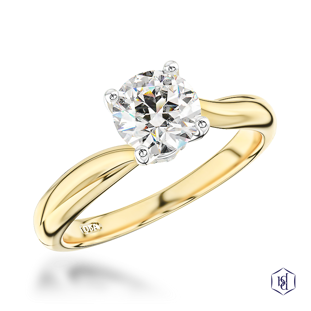 Yellow Gold/Platinum Rona 0.5ct F SI1