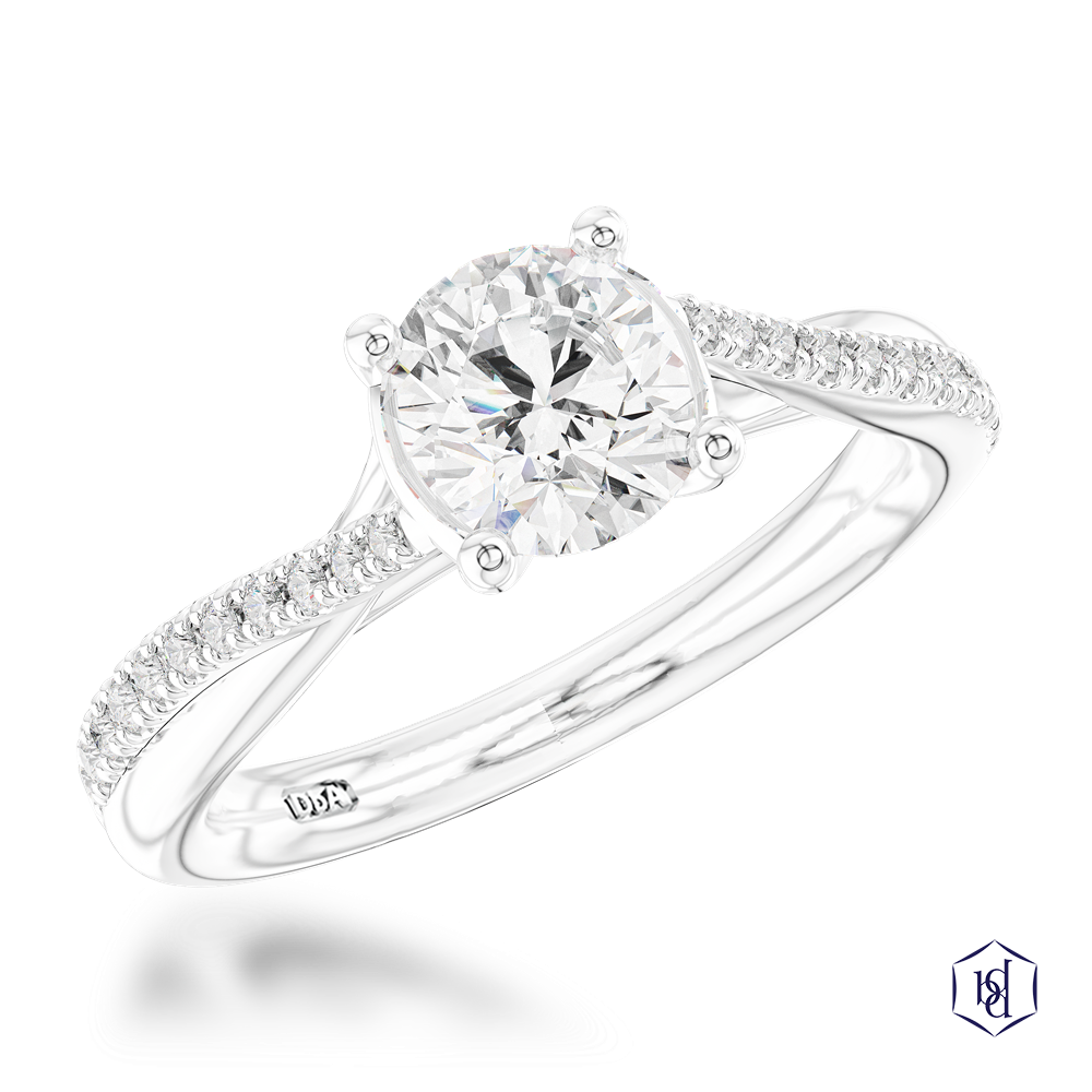 Platinum Skye Twist 1ct F VS2