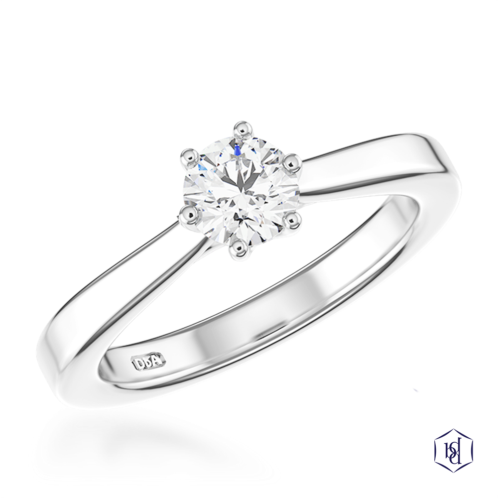 Platinum Tulip 6 0.4ct E SI1