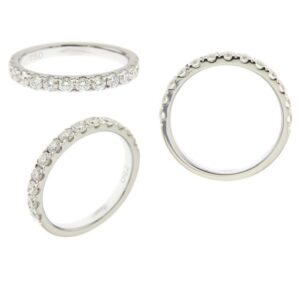 Platinum and diamond eternity ring