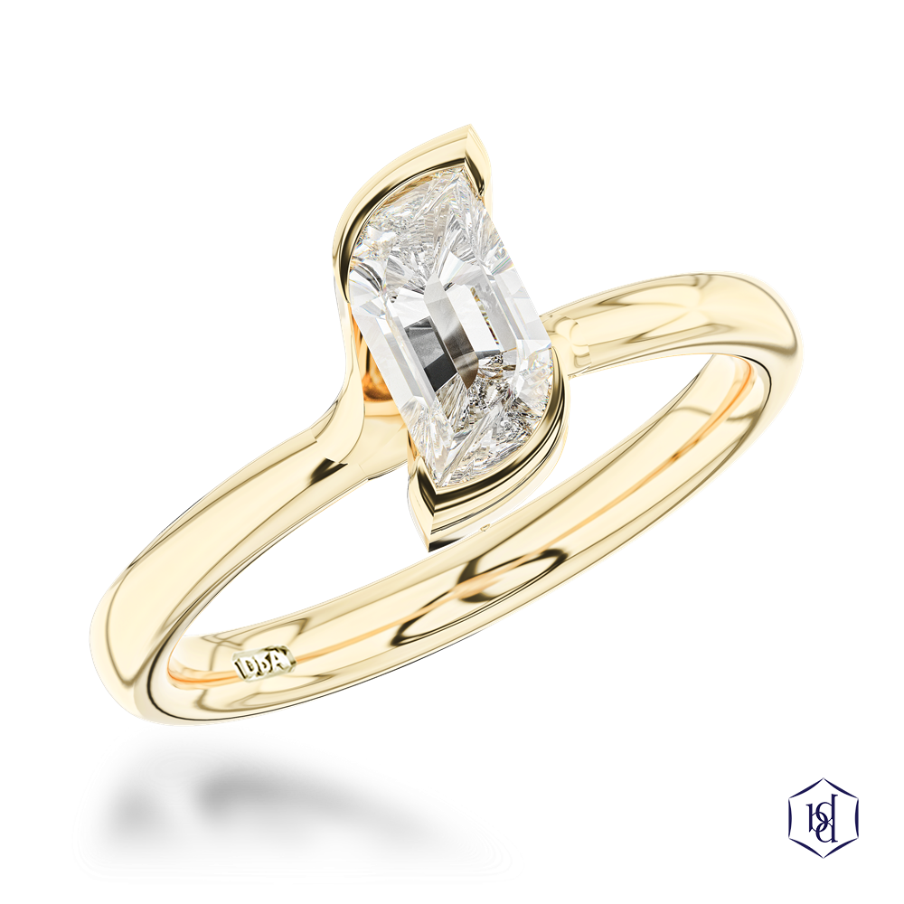 Yellow Gold Flame 0.71ct F VS1