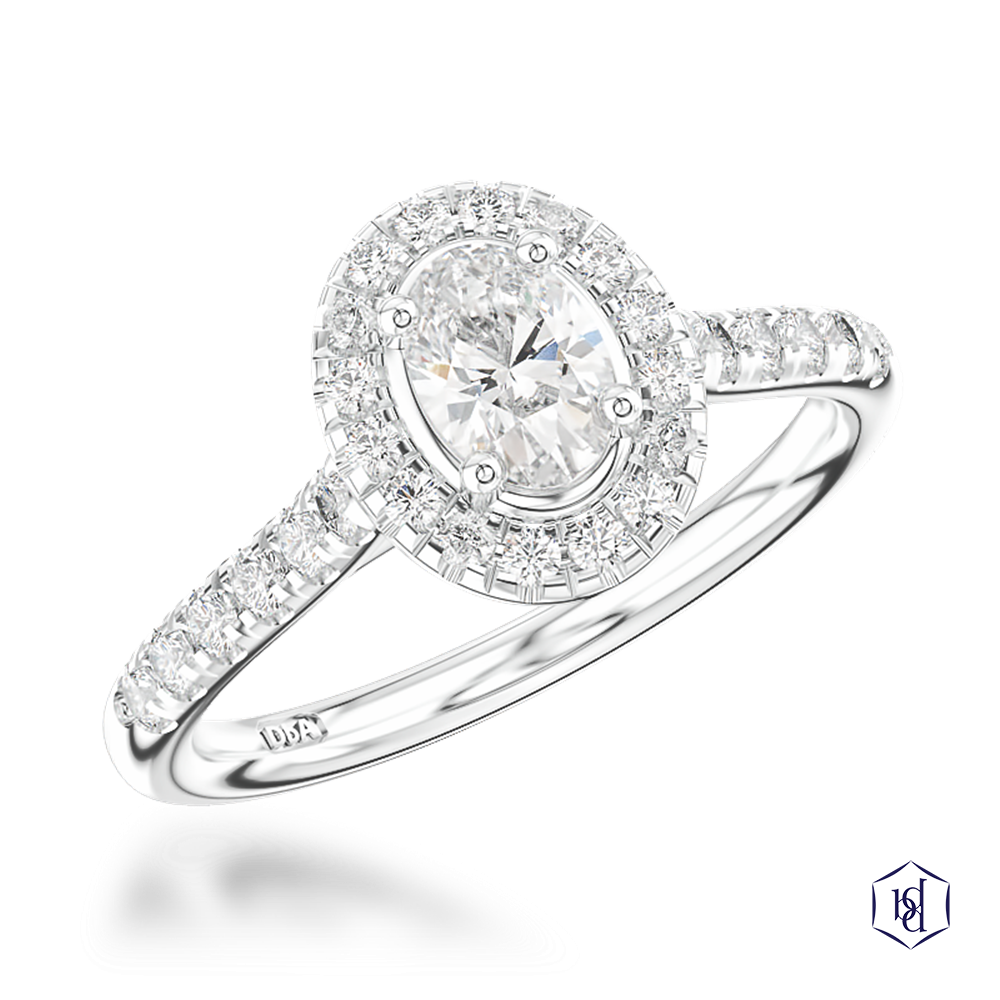 Platinum Skye Oval 0.33ct D VVS2