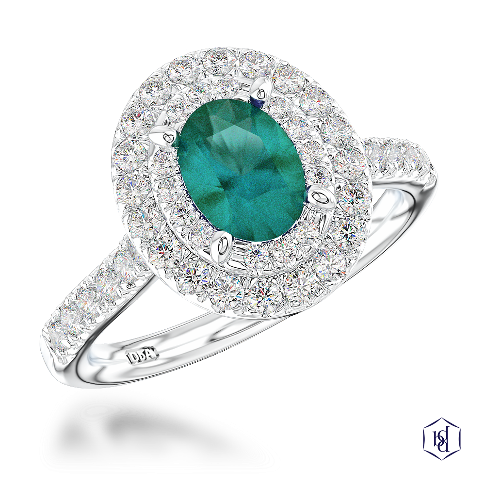 Platinum Skye Duo Oval 1.05ct