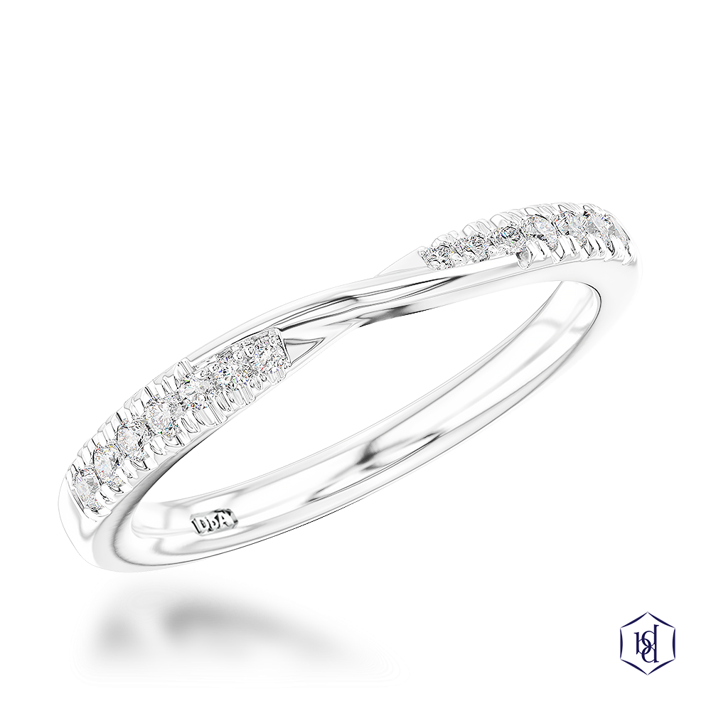 Platinum Skye Twist Eternity 0.14ct