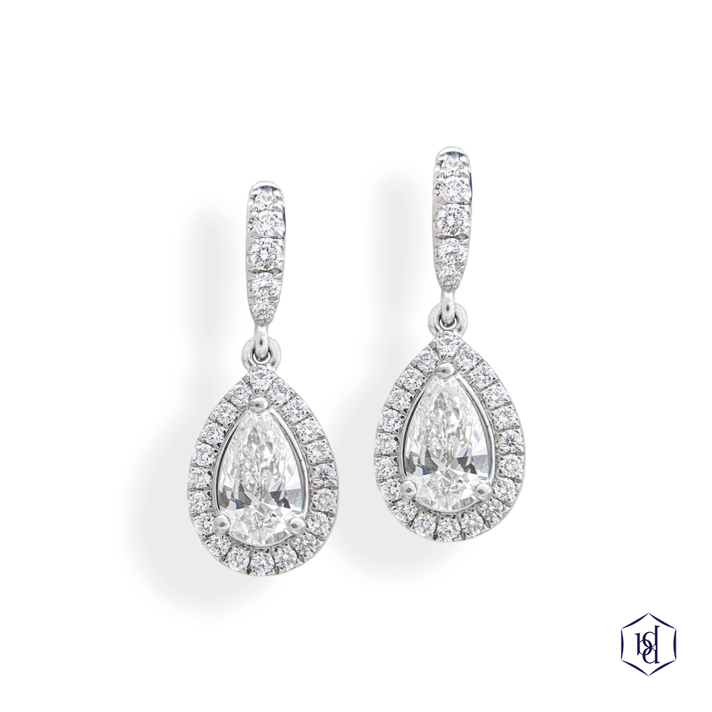 Platinum Skye Pear 0.5ct G VVS