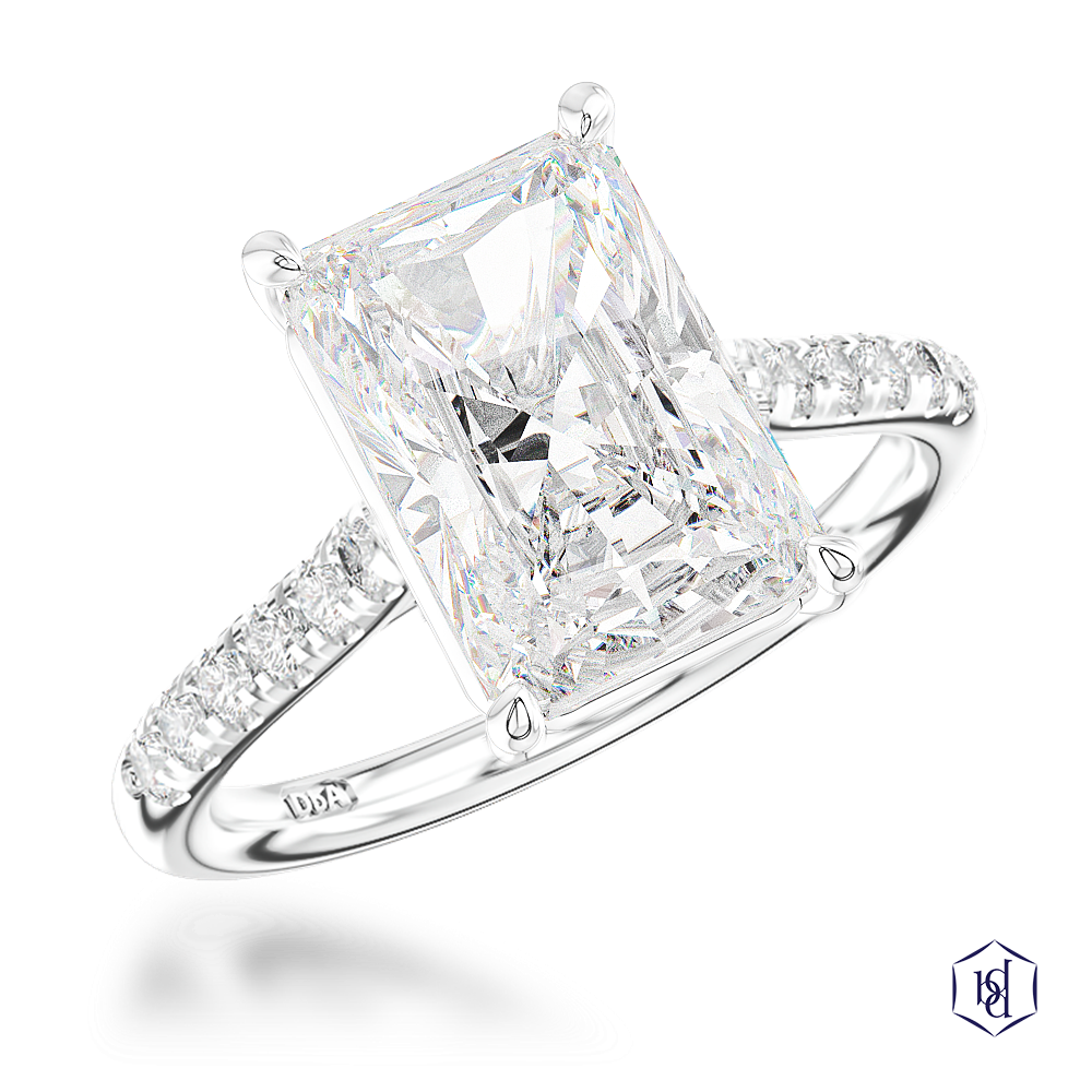 Platinum LG Skye Classic Radiant 3.09ct E VS1