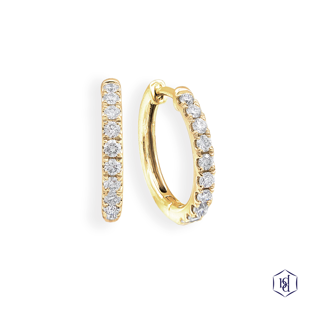 Yellow Gold Skye Hoop 0.22ct