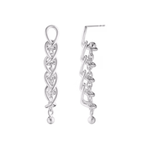 Georg Jensen Weft single link drop earrings