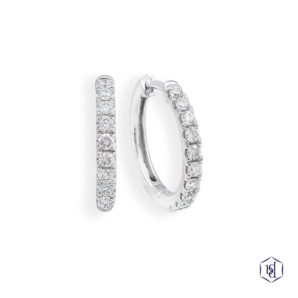 Platinum Skye Hoop 0.38ct